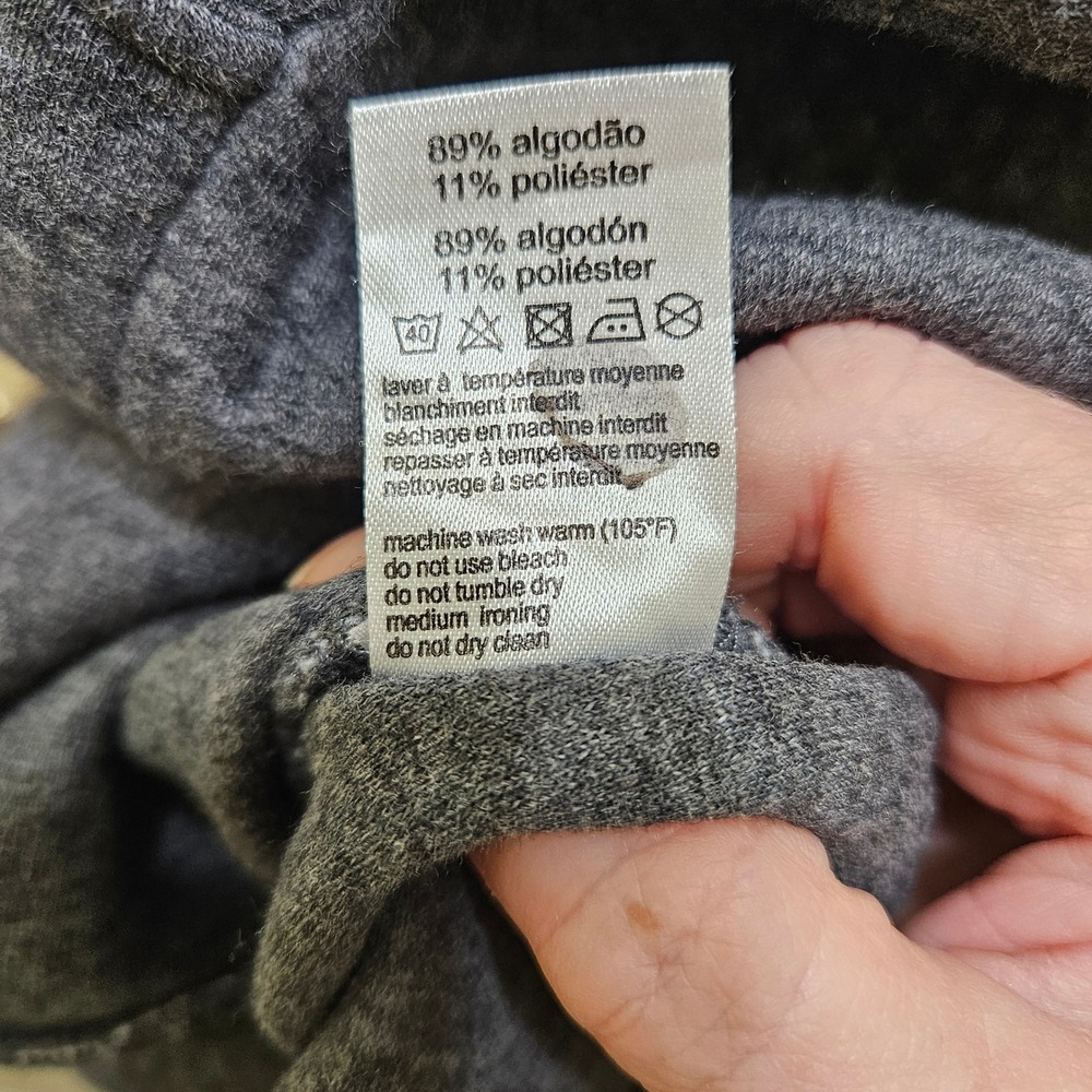 Lacoste Quilted Gray Sweatshirt Women's EU sz 40 (US Medium) Long Sleeve Pockets - Picture 8 of 12